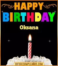 GIF GiF Happy Birthday Oksana